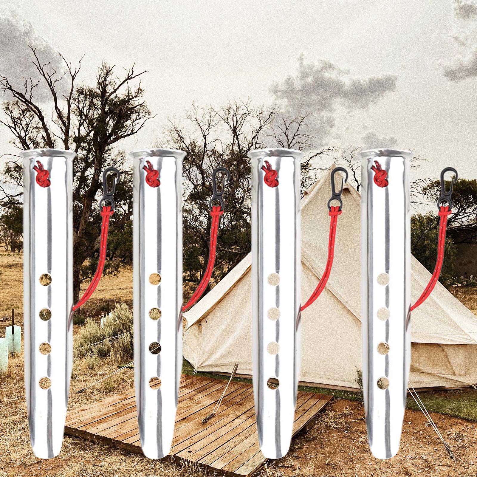 Cheap Goat Tents 4x Portable Tent Pegs Peg Snow Camping Stakes Hiking Rain Tarps Picnic   